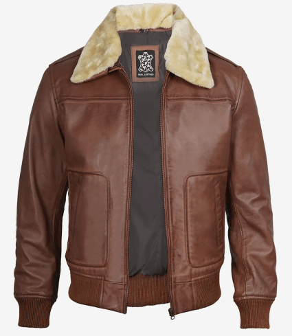 mens black real lambskin leather bomber jacket